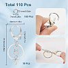 SUNNYCLUE Iron Keychain Clasps DIY-SC0027-06-2