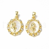 Shell Pendants KK-P223-06G-01-2