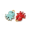 304 Stainless Steel Enamel Charms STAS-Q363-14H-G-2
