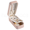 Mini PU Leather Jewelry Set Zipper Box PW-WG24796-02-1