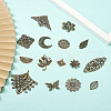 Iron Filigree Pendants & Filigree Joiners Links & Beads Caps IFIN-TA0001-25-5
