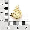 Brass Rhinestones Pendants KK-D362-01G-3