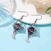 Natural Amethyst Dangle Earrings EJEW-JE05600-03-2