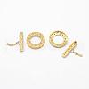 Brass Toggle Clasps KK-G323-20A-G-NR-2