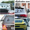 Gorgecraft 4 Sheets 2 Styles PVC Waterproof Car Stickers DIY-GF0007-36A-5