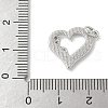 Brass Pave Natural White Shell Pendants KK-S522-08D-P-3