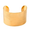304 Stainless Steel Open Cuff Bangles for Women BJEW-G711-01J-G-1