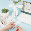 Cotton Hollow Embroidered Lace Trim SRIB-WH0011-053-1-5