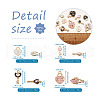 60Pcs 12 Style Alloy Enamel Pendants ENAM-PJ0001-05-10
