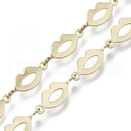 Brass Lip Link Chains CHC-N018-056-1