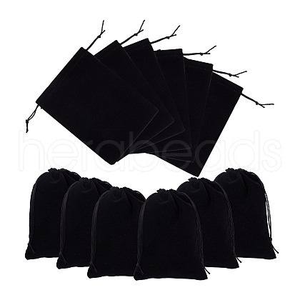 Velvet Packing Pouches Drawstring Bags ABAG-WH0046-30A-1