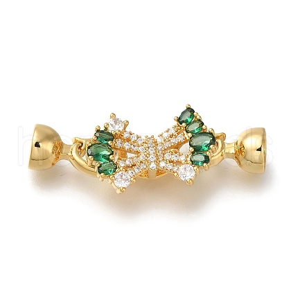 Brass Fold Over Clasps KK-H480-34G-1