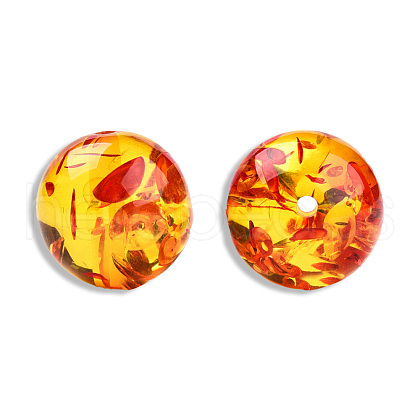 Resin Imitation Amber Beads RESI-N034-26-C01-1