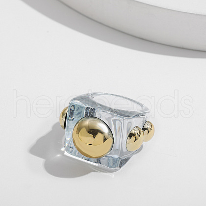 Sweet Style Resin Plastic Finger Rings FS-WG19313-01-1