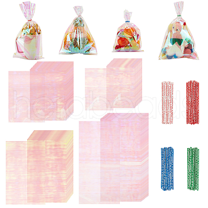AHADERMAKER 4 Styles OPP Plastic Bags ABAG-GA0001-30-1