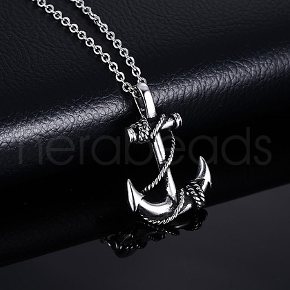 Pirate Anchor Alloy Pendant Necklaces FS-WGF47F3-02-1