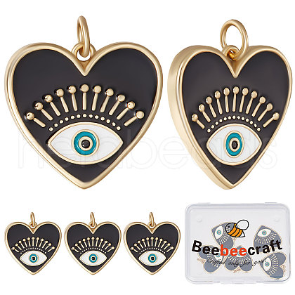 Beebeecraft Brass Micro Pave Cubic Zirconia Pendants KK-BBC0005-07-1