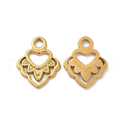 Ion Plating(IP) 304 Stainless Steel Pendants STAS-B032-08G-1
