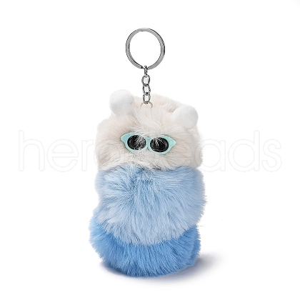 Cute Plush Cloth Worm Doll Pendant Keychains KEYC-P014-B04-1