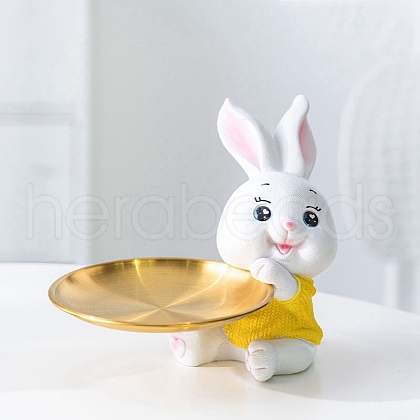 Easter Resin Rabbit Tray Display Decoration PW-WG95813-03-1