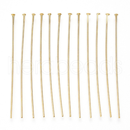Brass Flat Head Pins KK-G331-11-0.7x55-1