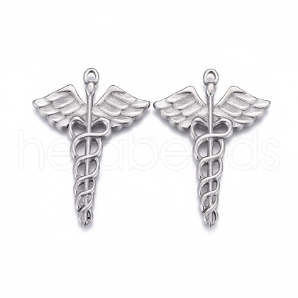 Non-Tarnish 304 Stainless Steel Pendants STAS-F249-13P-1