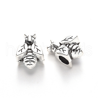 Tibetan Style Alloy European Beads TIBE-N006-134AS-LF-1