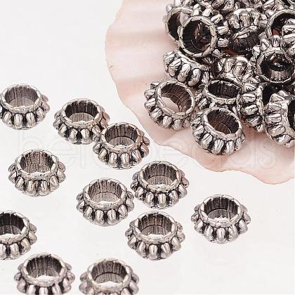 Rondelle Tibetan Silver Spacer Beads AB30-NF-1