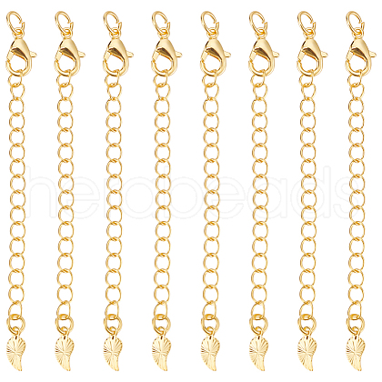 BENECREAT 12Pc Brass Chain Extender FIND-BC0013-75A-1