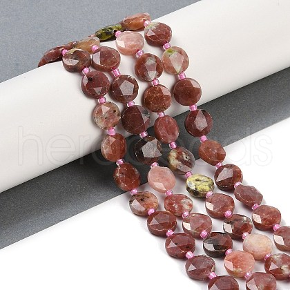 Natural Plum Blossom Jasper Beads Strands G-C116-A16-01-1