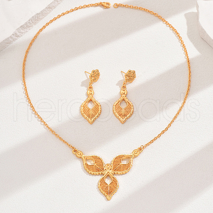 Vintage Fashionable Iron Horse Eye Earrings & Necklaces Sets for Women PO3797-2-1