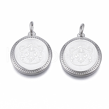 Non-Tarnish Ion Plating(IP) 304 Stainless Steel Pendants STAS-N097-225P-1