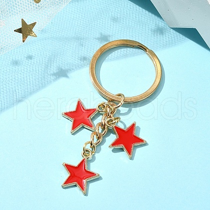 Star Alloy Enamel Keychain KEYC-YW00144-07-1