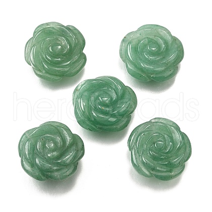 Natural Green Aventurine Carved Pendants G-S390-03F-1