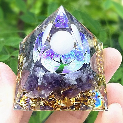 Orgonite Pyramid Resin Energy Generators PW-WG4085E-01-1