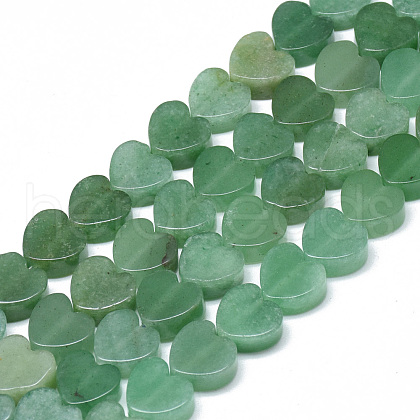 Natural Green Aventurine Bead Strands G-T074-13-1