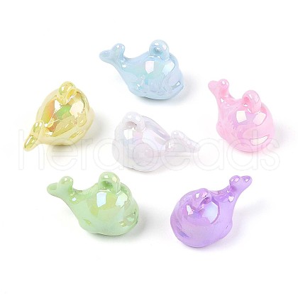 UV Plating Opaque Acrylic Pendants OACR-T028-61-1