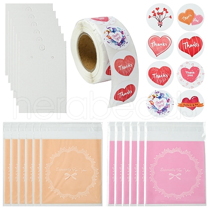 200Pcs Paper Earring Display Card CDIS-FS0001-15-1