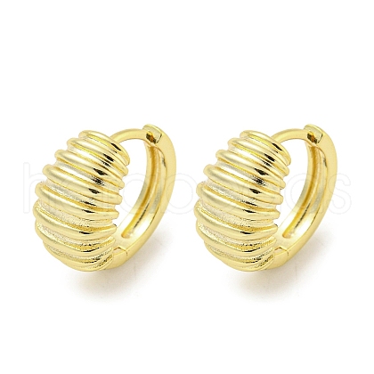 Brass Hoop Earrings EJEW-L211-011D-G-1