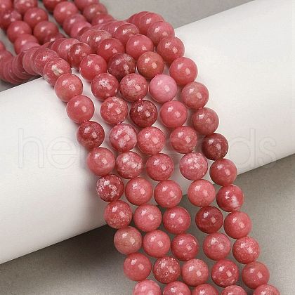 Natural Thulite Beads Strands G-Z044-A02-01-1