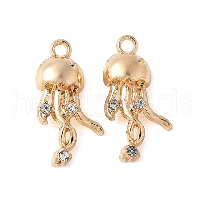 Alloy Crystal Rhinestone Pendants PALLOY-E775-14G-1