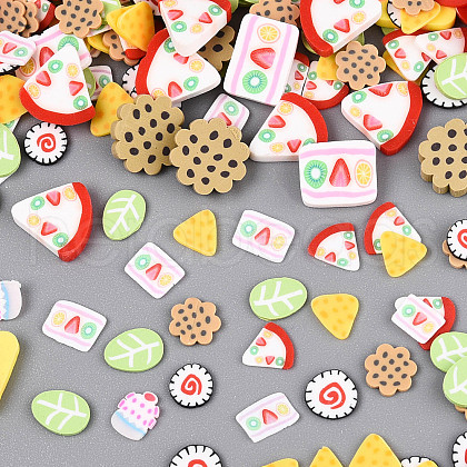 Handmade Polymer Clay Cabochons CLAY-N013-07-1