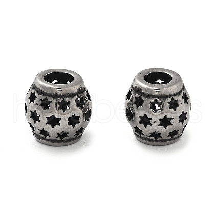 304 Stainless Steel European Beads STAS-V008-39AS-1