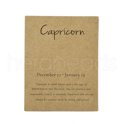 12 Constellation Theme Cardboard Jewelry Display Cards AJEW-TAC0003-10I-1