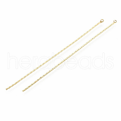 Brass Coreana Chain Tassel Pendants KK-S356-184G-NF-1