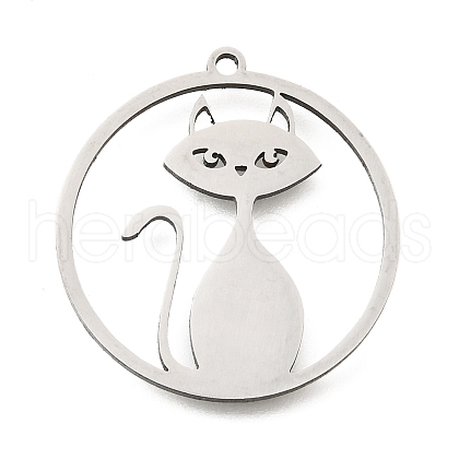 304 Stainless Steel Pendants STAS-S176-03P-1