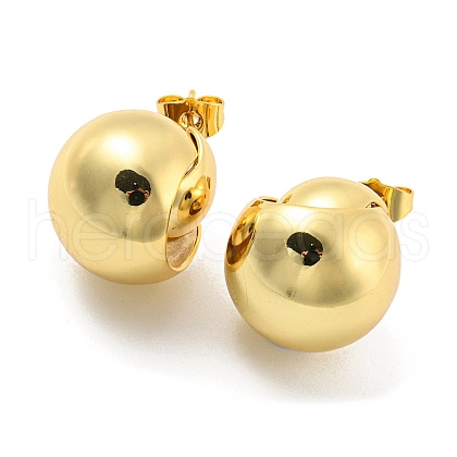 Round Stud Earrings EJEW-G355-16G-1