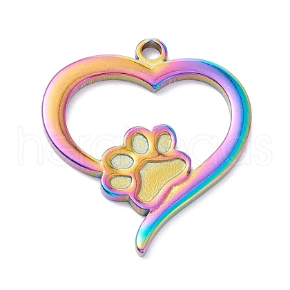 PVD Vacuum Plating 304 Stainless Steel Pendant Cabochon Settings For Enamel STAS-F249-46M-1