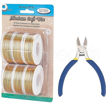 BENECREAT Round Aluminum Wire AW-BC0003-32D-1.2mm-1