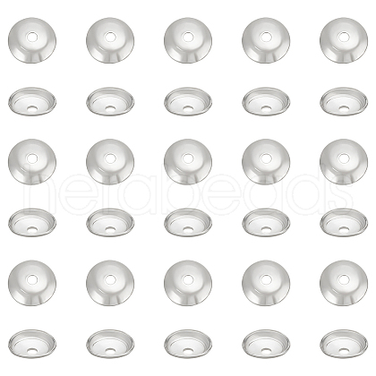   30Pcs 925 Sterling Silver Beads Caps STER-PH0002-80-1